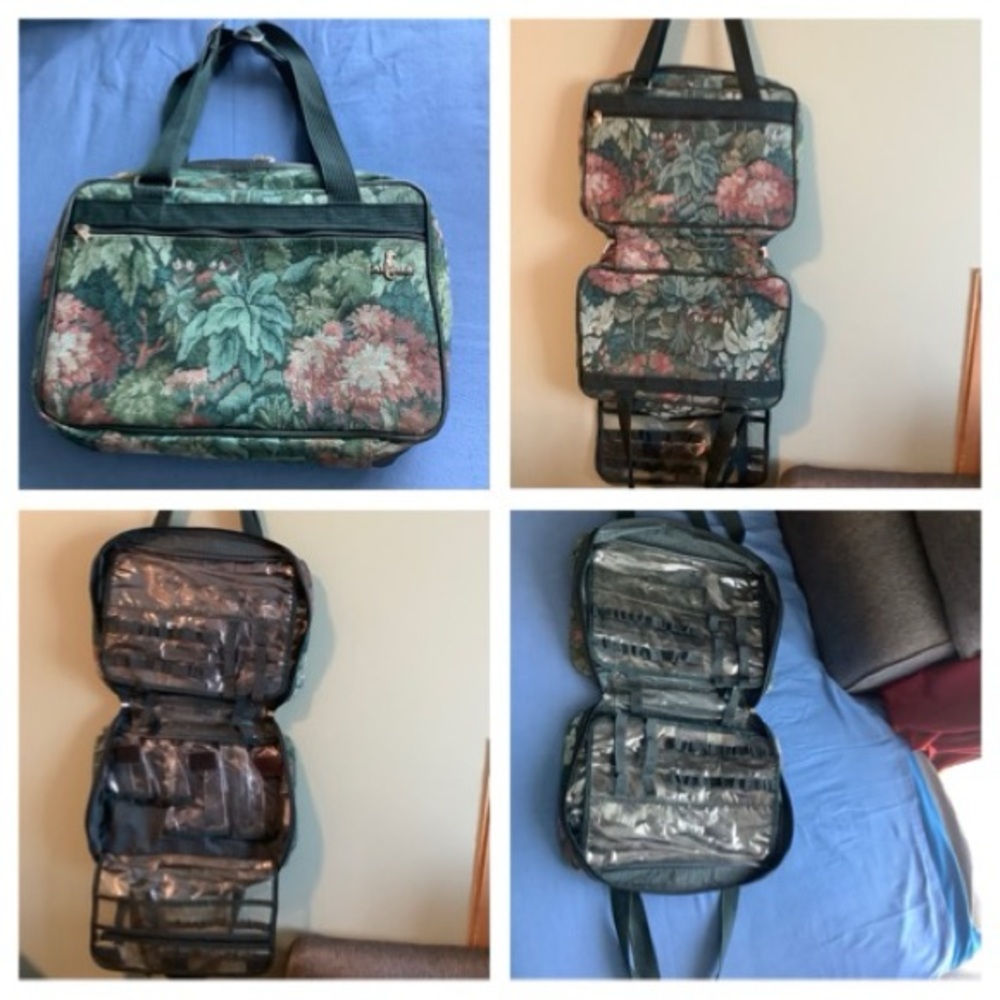Atlantic Tapestry Essential Cosmetic Bag Luggage Vintage Preowned